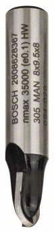 Галтельные фрезы 8 mm, R1 4 mm, D 8 mm, L 9,5 mm, G 40 mm 2608628367
