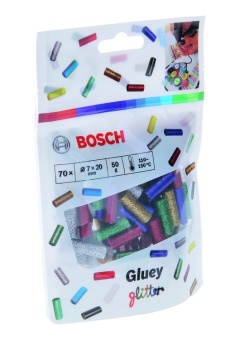 Клеевые стержни ПРОЗРАЧНЫЕ короткие для клеевых карандашей Bosch GLUEY 70 шт 2608002004 (2.608.002.004)