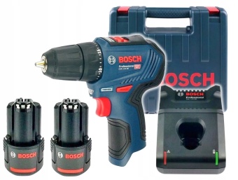 06019G9000 Bosch GSR 12 V-30 аккумуляторная дрель-шуруповерт в чемодане с двумя аккумуляторами 2,0 Ач (0.601.9G9.020) в интернет магазине с доставкой по Москве