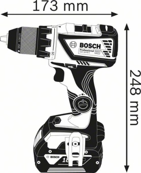 Новинка дрель-шуруповерт 60 Нм профессиональный Бош/ Bosch GSR 18V 60 C SOLO  06019G1102 (0.601.9G1.102) купить