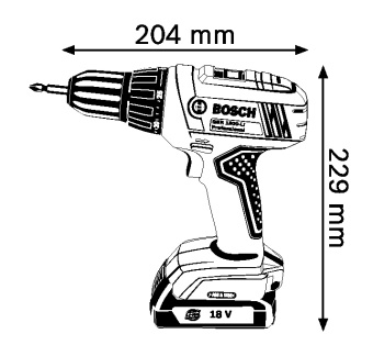 Аккумуляторная дрель-шуруповёрт Бош/Bosch GSR 1800-LI Professional 06019A8307 (0.601.9A8.307) в интернет магазине с доставкой по Москве