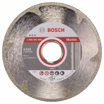 2608602689 Алмазный отрезной круг Best for Marble 115 x 22,23 x 2,2 x 3 mm 2.608.602.689