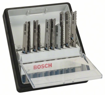 Набор из 10 пильных полотен Robust Line Metal Expert, с T-образным хвостовиком 2607010541