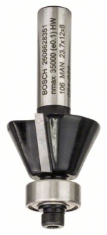 Фрезы для снятия фасок/выборки заподлицо 8 mm, D1 23,7 mm, B 5,5 mm, L 12 mm, G 54 mm, 25° 2608628351