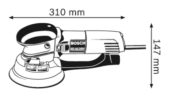   (  150)Bosch GEX 150 Turbo Professional 0601250788 (0.601.250.788) 