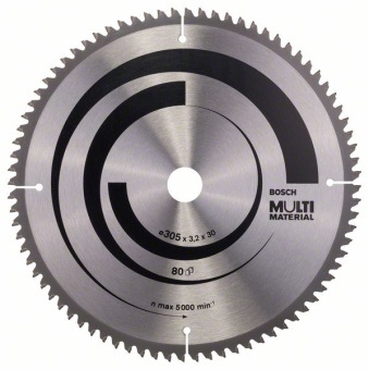 Пильный диск Multi Material. 305 x 30 x 3,2 mm, 80 2608640452