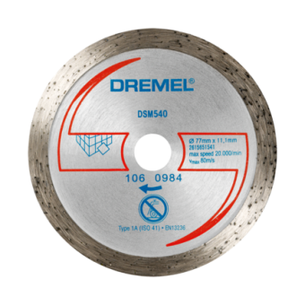 АЛМАЗНЫЙ ОТРЕЗНОЙ ДИСК для пилы DREMEL® DSM40 ДЛЯ ПЛИТКИ 1 шт  (DSM540) 2615S540JA купить с доставкой
