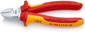 Бокорезы Knipex KN 7006160 / Кусачки боковые Книпекс 160 мм