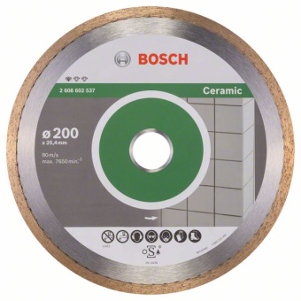 Алмазный отрезной круг Standard for Ceramic 200 x 25,40 x 1,6 x 7 mm 2608602537