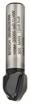 Галтельные фрезы 8 mm, R1 6 mm, D 12 mm, L 9,5 mm, G 40 mm 2608628368