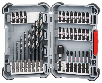 Набор спиральных сверл и бит из быстрорежущей стали Impact Control, 35 шт. Bosch 2608577148 (2.608.577.148)