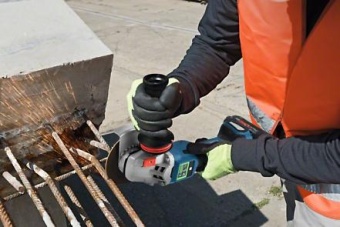 06019H6101 Аккумуляторная УШМ Бош/Bosch GWS 18V-15 SC, 2 акк 8.0 Ач, ЗУ 0.601.9H6.101 БОШ
