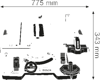 0601B30400 Настольная  дисковая пила Bosch GTS 10 XC Professional 0.601.B30.400 БОШ