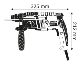 Перфоратор Бош с патроном SDS-plus (в кейсе) Bosch GBH 2-20 D Professional 061125A400 (0.611.25A.400) в интернет магазине с доставкой по Москве