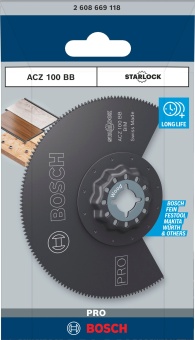 Сегментный пильный диск STARLOCK для резака Bosch BIM ACZ 100 BB Wood and Metal 100 mm 2608669118 (2.608.669.118)