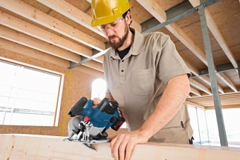 Аккумуляторная циркулярная пила Bosch GKS 18V-57 Professional SOLO 06016A2200 (0.601.6A2.200) в интернет магазине с доставкой по Москве