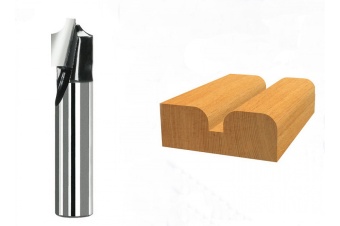 Четвертная штифтовая фреза 8 mm, R1 3,2 mm, D 9,5 mm, L 10,5 mm, G 41 mm 2608628405