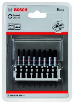 Биты ударные Bosch Impact Control, 8 шт. 2608522329 (2.608.522.329)
