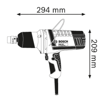 0601444000 Гайковерт импульсный Бош/Bosch GDS 18 E Professional 0.601.444.000 БОШ