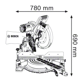 0601B23600   Bosch GCM 12 GDL Professional 0.601.B23.600       