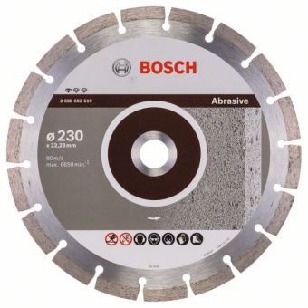Алмазный отрезной круг Standard for Abrasive 230 x 22,23 x 2,3 x 10 mm 2608602619