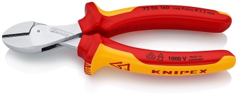 Кусачки боковые компактные силовые KNIPEX X-Cut хромированные 160 мм KN 7306160
