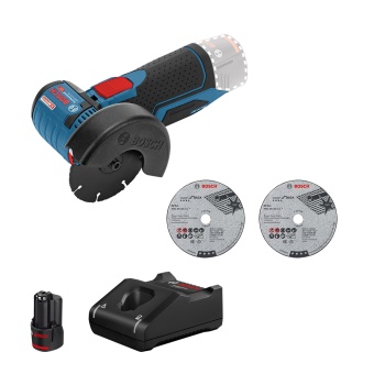   Bosch GWS 12V-76 Professional Promo Set 0615990M3E 